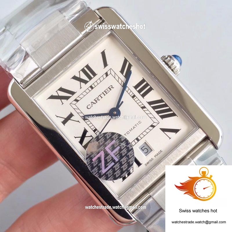 Cartier Tank Solo XL Automatic W5200028 ZF Factory White Dial 4