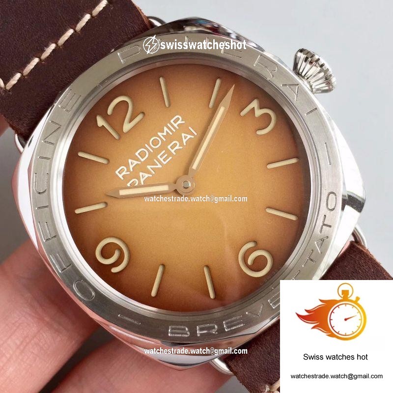 Panerai Radiomir 3 Days Acciaio Brevettato PAM687 ZF Factory Brown Dial 4