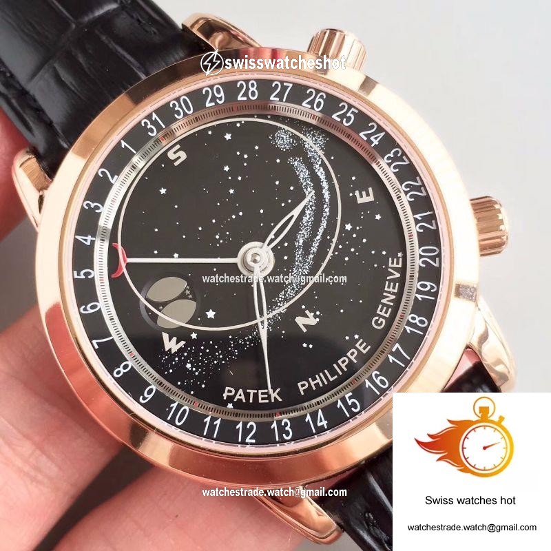 Patek Philippe Grand Complications Sky Moon Celestial 6102R-001 TW Factory Black Dial 4