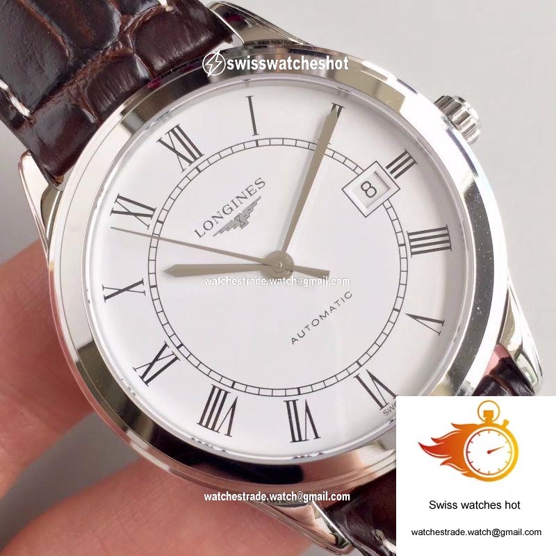 Longines Record L2.820.4.11.2 White Dial 4