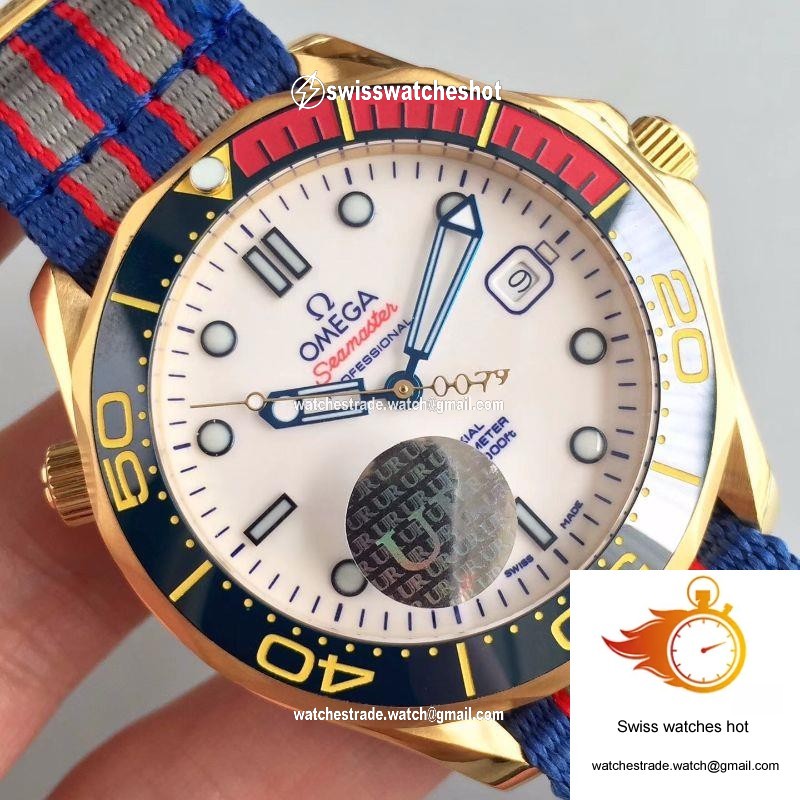 Omega Seamaster Diver 300M Co-Axial 41MM Commander 007 212.62.41.20.04.001 White Dial 4