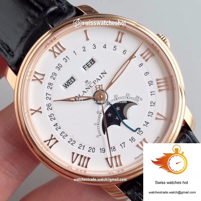 Blancpain Villeret 6654-3642-55B OM Factory White Dial 4