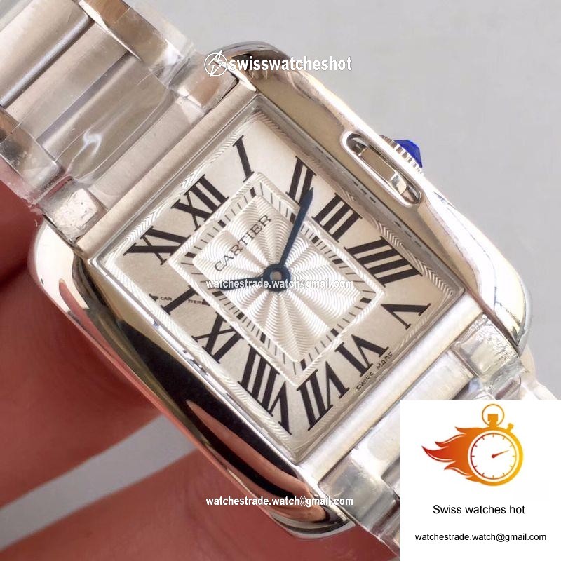 Cartier Tank Anglaise Ladies W5310022 Silver Dial 4