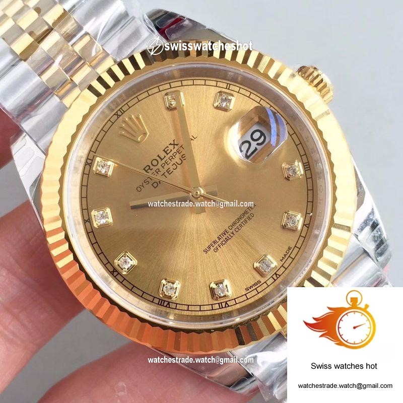 Rolex Datejust II 116333 41MM EW Factory Champagne Dial 4