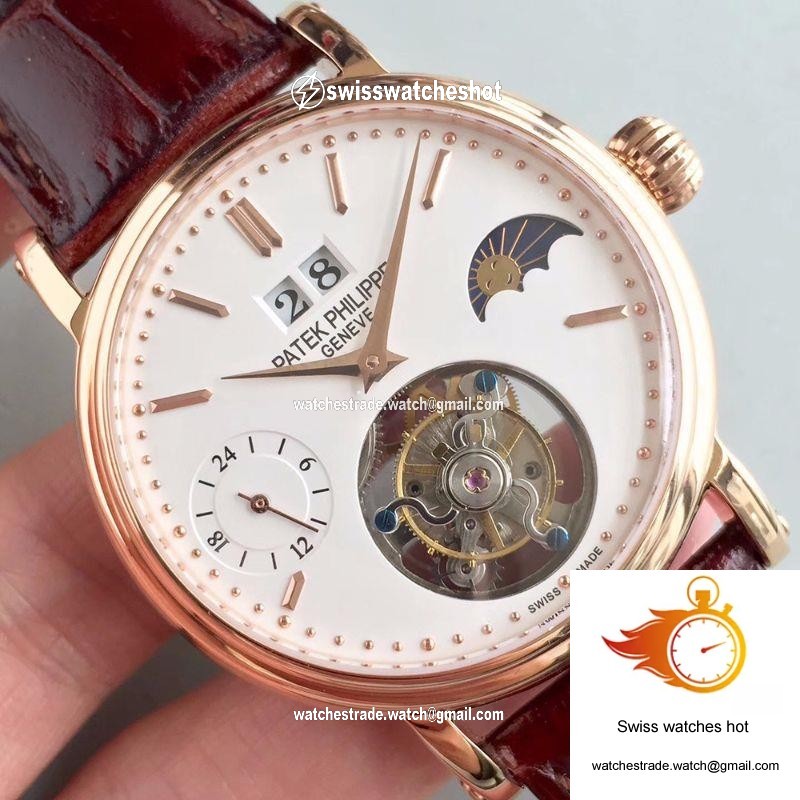 Patek Philippe Tourbillon Moonphase 24H Power Reserve White Dial 4