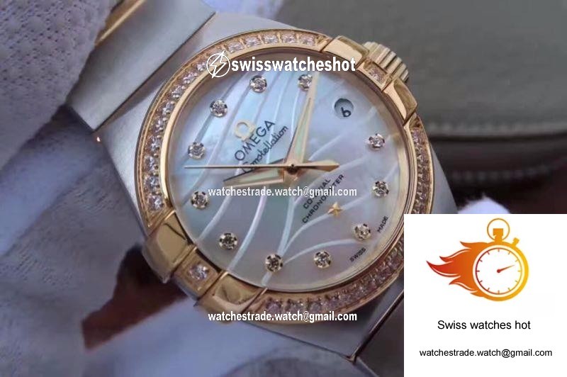 Omega Constellation Double Eagle Lady White Mother-Of-Pearl Dial 27MM 3S Factory 4