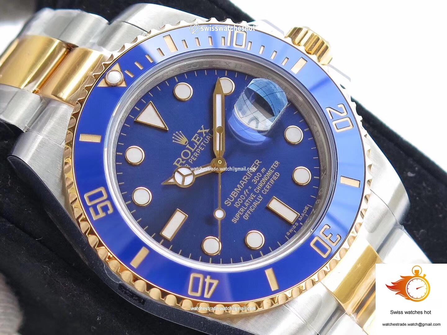 Rolex Submariner Date 116613LB VR Factory Yellow Gold Wrapped Blue Dial 4
