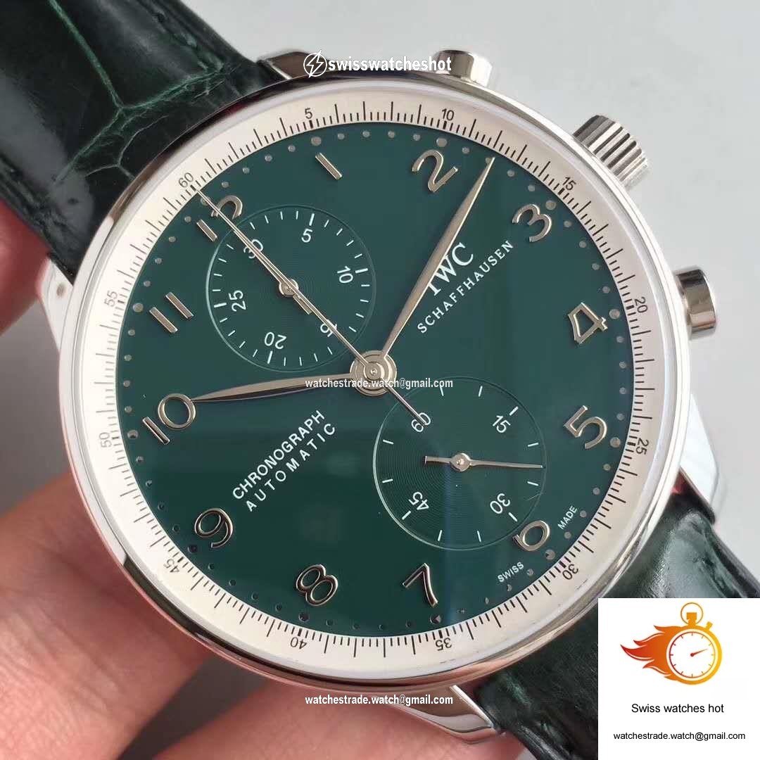 IWC Portugieser Chronograph Edition 150 Years IW371601 Green Dial YL Factory 4