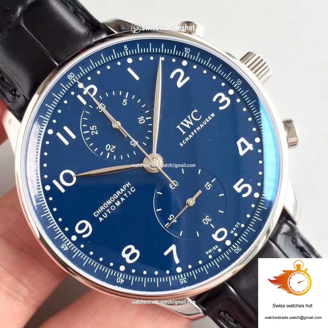 IWC Portugieser Chronograph Edition 150 Years IW371601 Blue Dial YL Factory 4