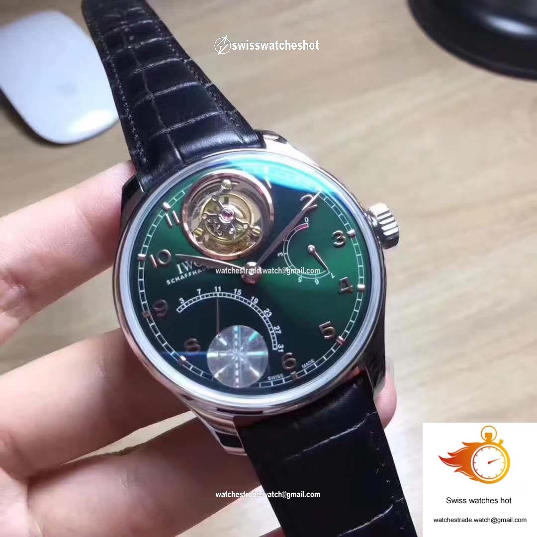 IWC Portuguese Tourbillon YL Factory Green Dial 4