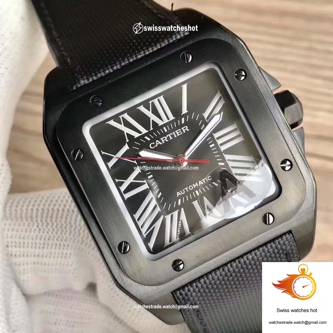 Cartier Santos 100 XL WSSA0006 V6 Factory Black Dial 4