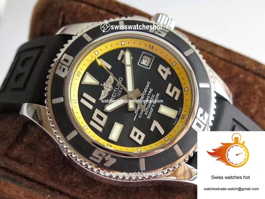 Breitling Superocean 42 Abyss Yellow A1736402/BA32 ZF Factory Black & Yellow Dial 4