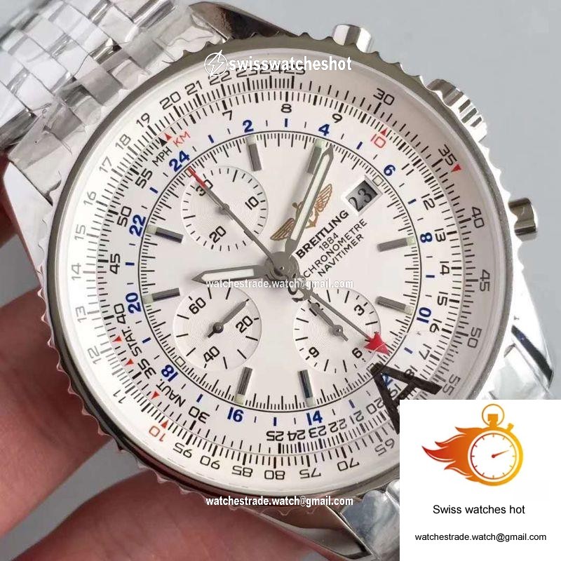 Breitling Navitimer World A2432212/G571-443A JF Factory White Dial 4