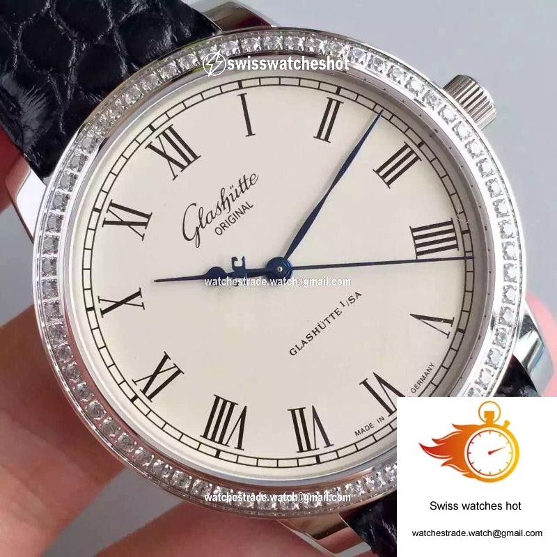 Glashutte Original Senator Excellence V4 1-39-52-01-02-04 FK Factory Diamond Bezel White Dial 4