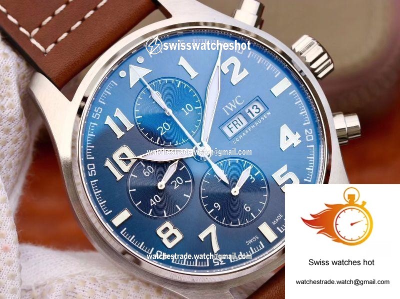IWC Pilot Chronograph Edition Le Petit Prince IW377714 ZF Factory Blue Dial 4