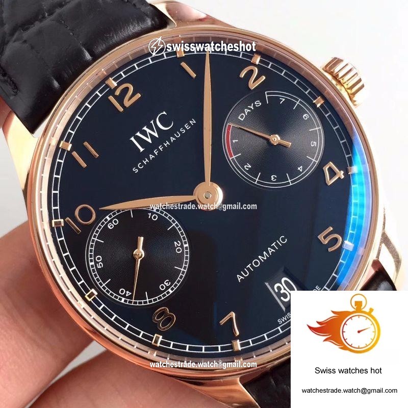 IWC Portuguese IW500701 ZF Factory Black Dial 4