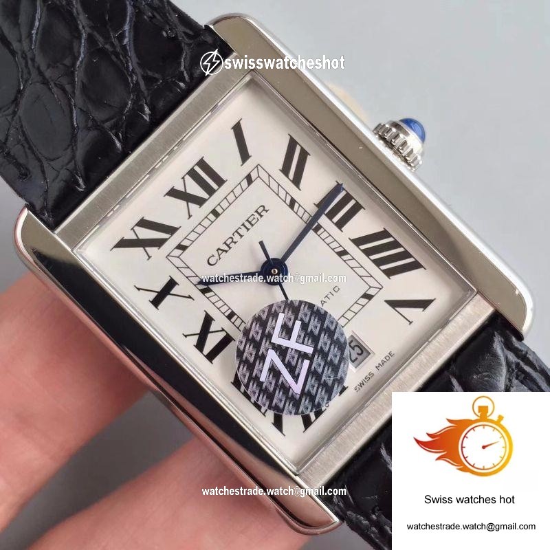 Cartier Tank Solo XL Automatic W5200027 ZF Factory White Dial 4