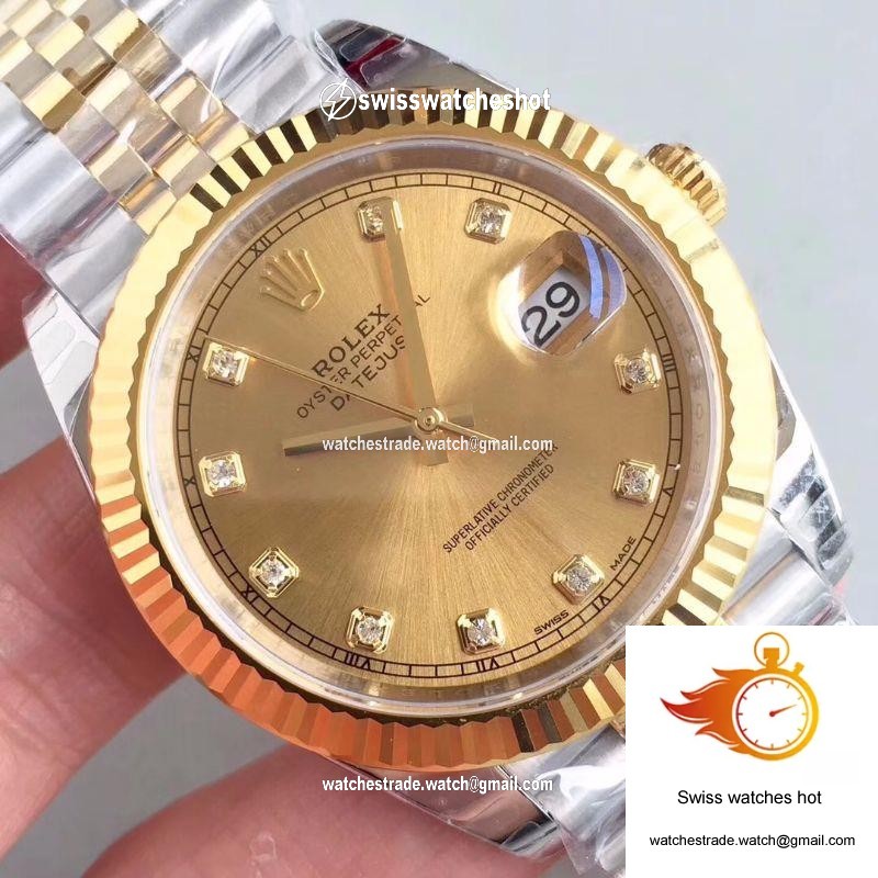 Rolex Datejust II M126333-0012 41MM EW Factory Champagne Dial 4
