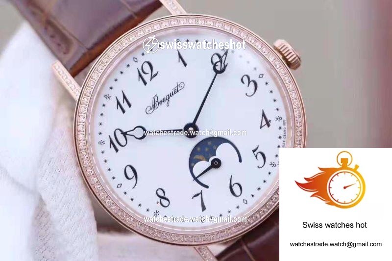 Breguet Classique Moonphase 9088BR/29/964/DD0D White Dial 4