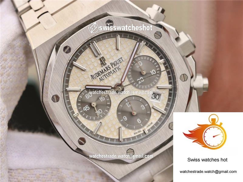 Audemars Piguet Royal Oak Chronograph 26331ST.OO.1220ST White Dial OM Factory 4