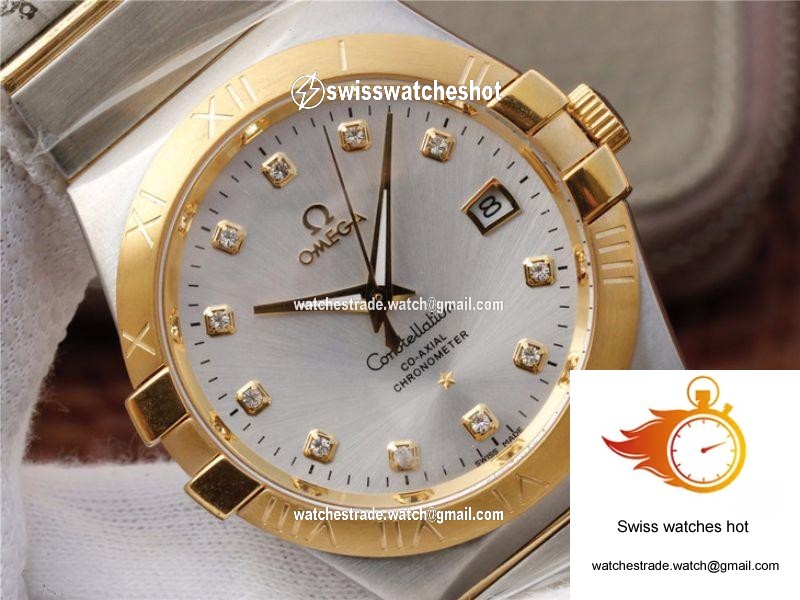 Omega Constellation 123.20.38.21.52.002 V6 Factory White Dial 4
