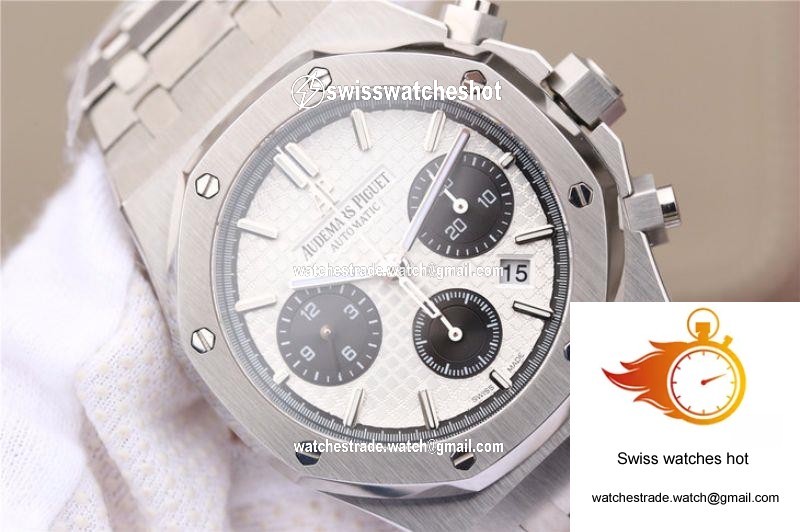 Audemars Piguet Royal Oak Chronograph 26331ST.OO.1220ST.03 OM Factory White Dial 4