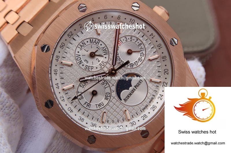 Audemars Piguet Royal Oak 41MM 26574OR.OO.1220OR.01 JF Factory White Dial 4