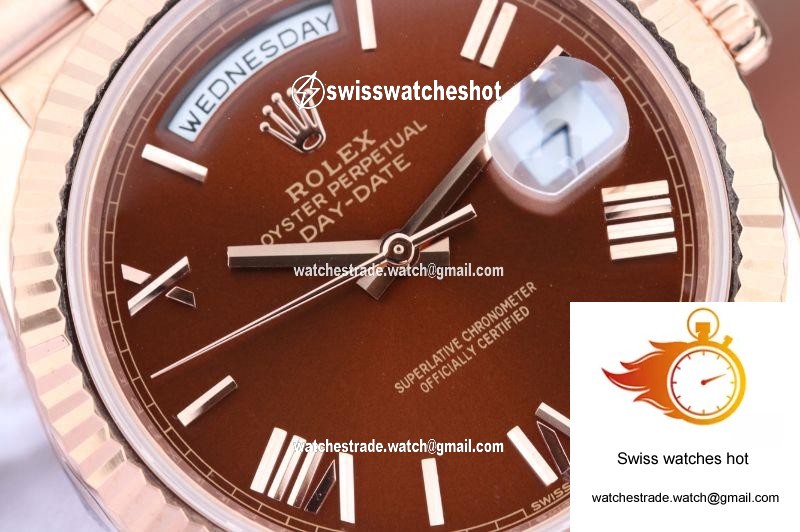 Rolex Day Date 40mm 228235 EW Factory Brown Dial 4