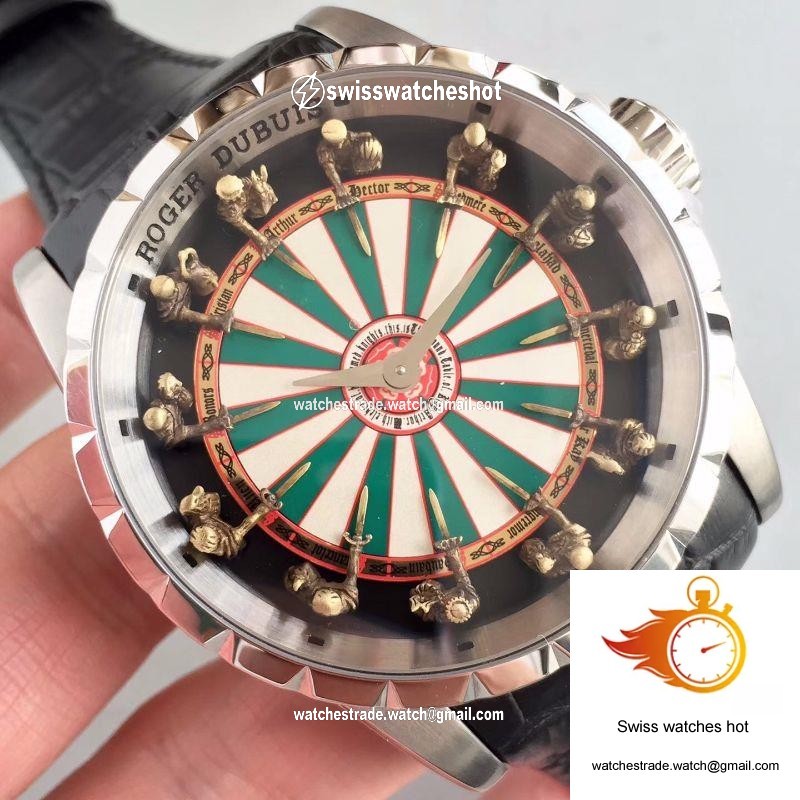Roger Dubuis Excalibur RDDBEX0398 Green White Table Dial 4