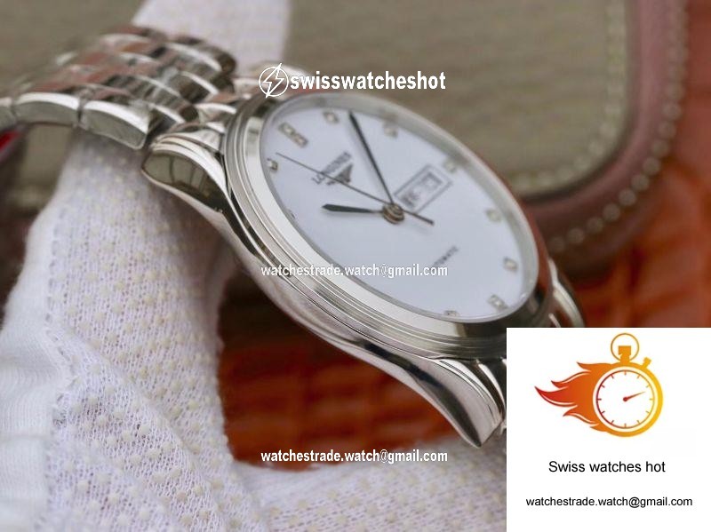 Longines Flagship Double Calendar L4.899.4.12.602 GK Factory White Dial 4