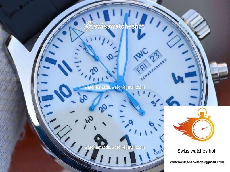 IWC Pilot Chronograph IW377725 ZF Factory White Dial 4