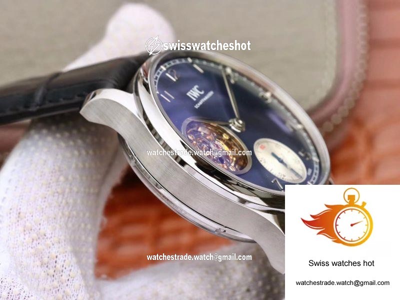 IWC Portuguese Tourbillon IW546302 ZF Factory Blue Dial 4