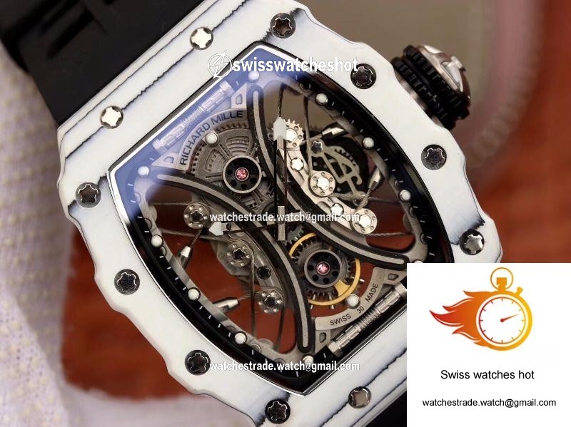Richard Mille RM53-01 White Ceramic Case Skeleton Dial 4