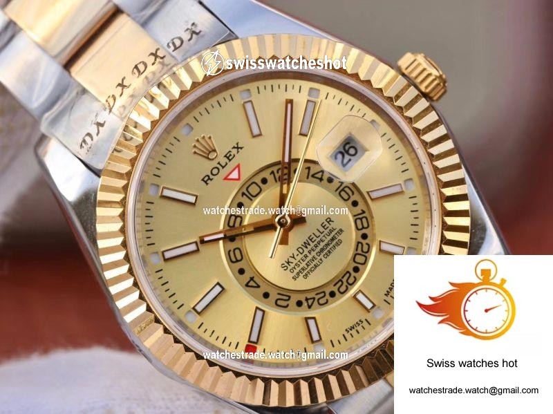 Rolex SKY-DWELLER 326938-72418 Gold Dial 4