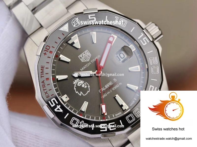 Tag Heuer Aquaracer Calibre 5 English Premier League Limited WAY201D.BA0927 Gray Dial 4