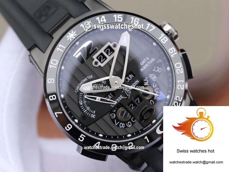 Ulysse Nardin El Toro 322-00-3 All Working GMT Calendar Grey Dial 4