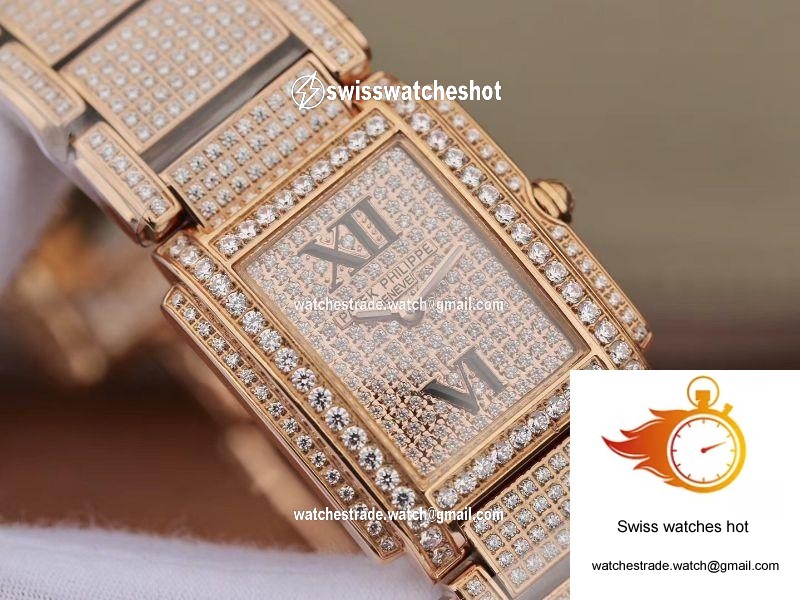 Patek Philippe Ladies Twenty-4 4908/50R-012 Rose Gold Diamond Dial 4