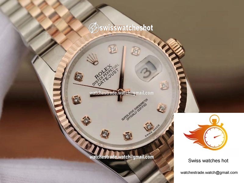 Rolex Datejust 36mm GM Factory White Dial 4