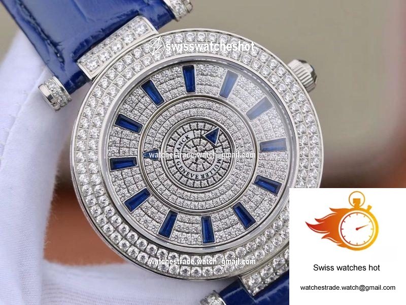 Franck Muller Double Mystery DM42D2RCD GS Factory White Gold Diamond Dial 4