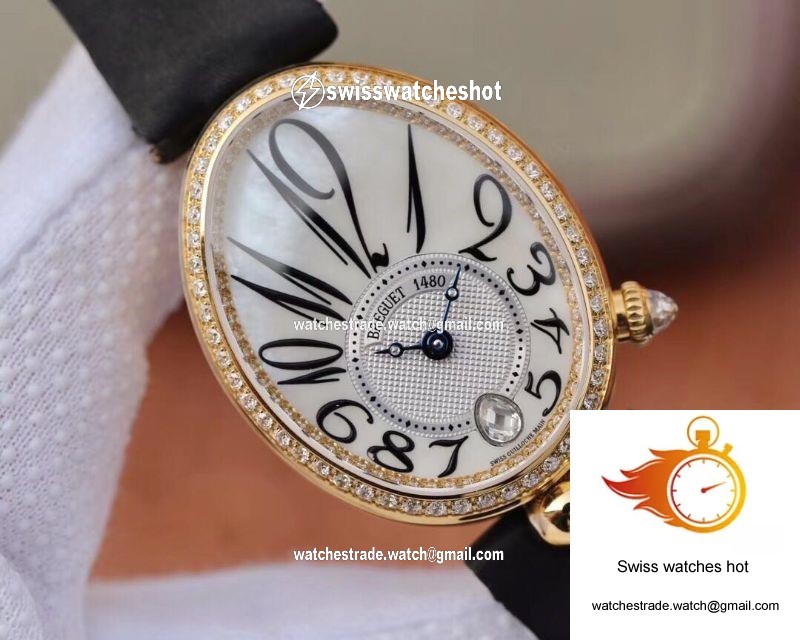 Breguet Reine De Naples 8918BA/58/864.D00D Ladies ZF Factory Yellow Gold Mother Of Pearl Dial 4