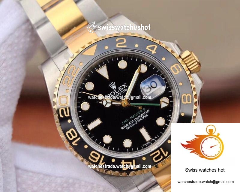 Rolex GMT Master II 116713LN EW Factory Yellow Gold Bezel 4