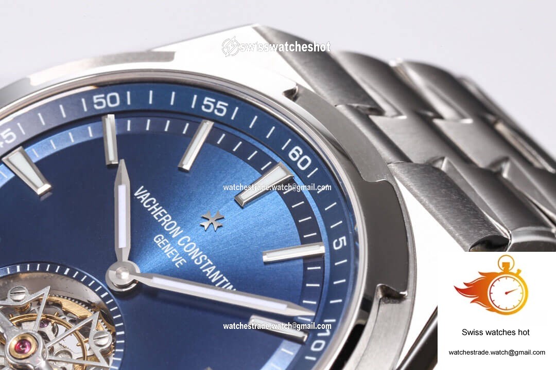 Vacheron Constantin Overseas Tourbillon 6000V/110A-B544 BBR Factory Stainless Steel Strap 4