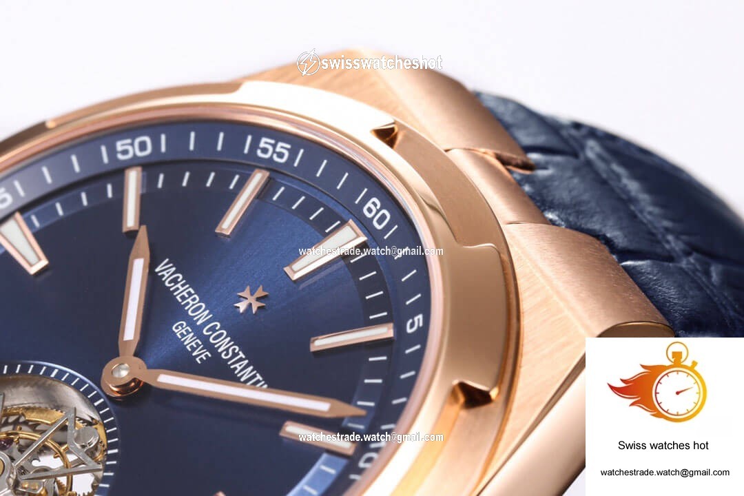 Vacheron Constantin Overseas Tourbillon 6000V/110R-B733 BBR Factory Blue Leather Strap 4