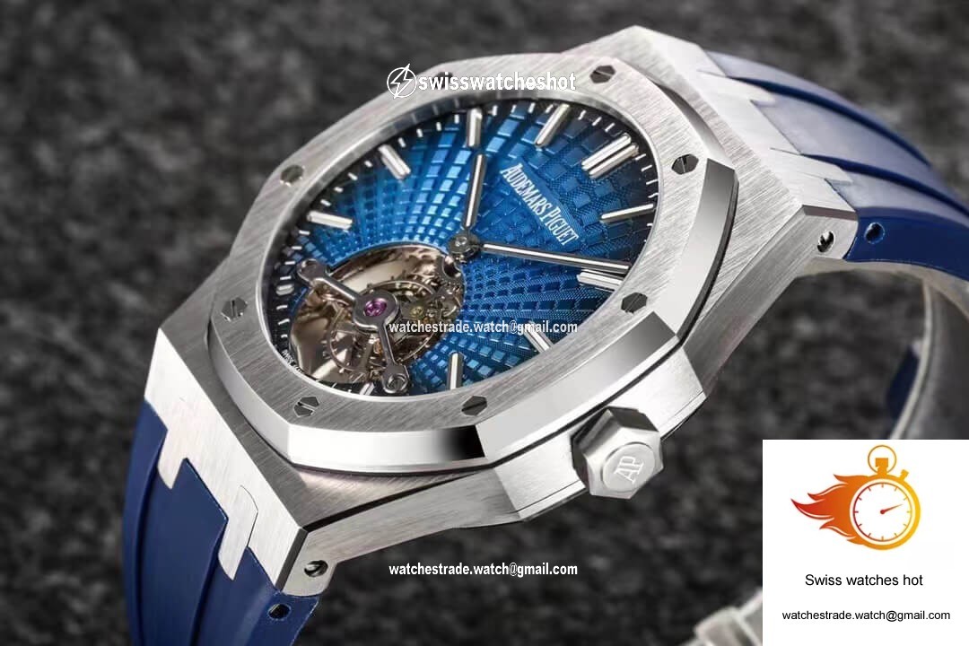 Audemars Piguet Royal Oak Tourbillon R8 Factory V3 Blue Strap 4