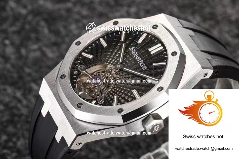 Audemars Piguet Royal Oak Tourbillon R8 Factory V3 Black Strap 4