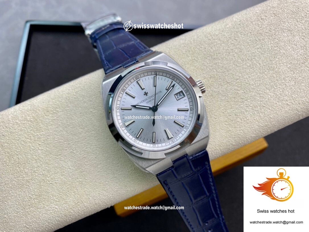 Vacheron Constantin Overseas 4500V 8F Factory Blue Leather Strap 4