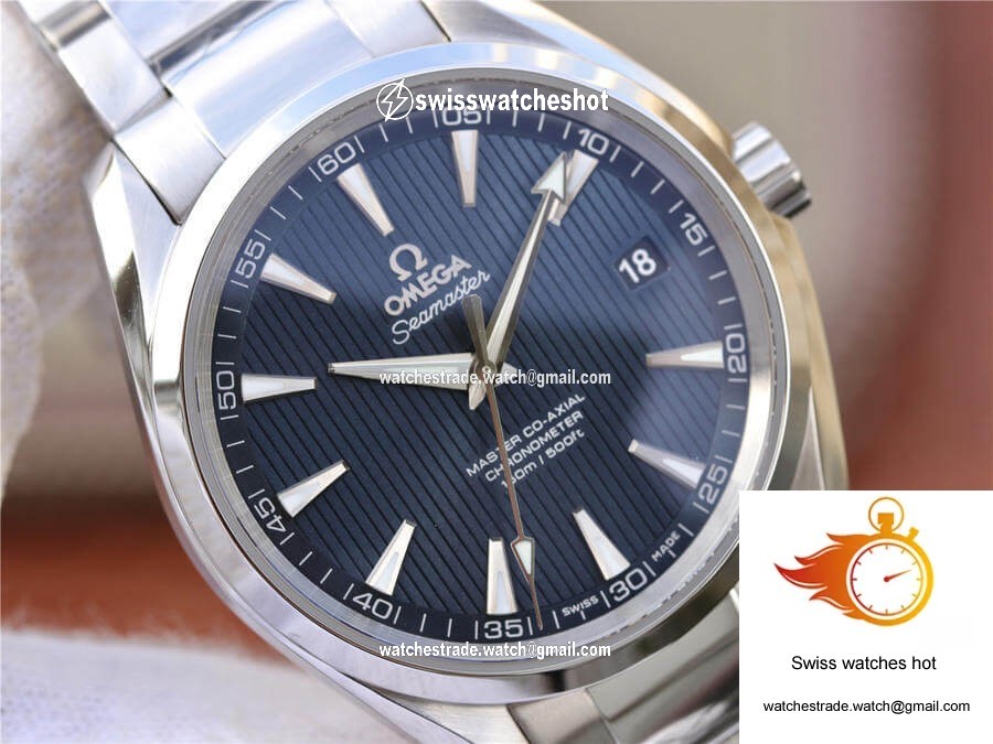 Omega Seamaster 231.10.42.21.03.001 VS Factory Blue Dial 4