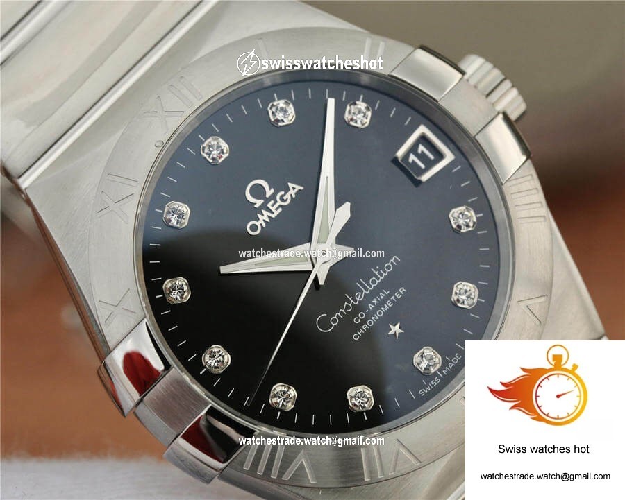 Omega Constellation 123.10.38.21.51.001 VS Factory Diamond-set Dial 4