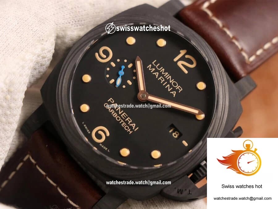 Panerai Luminor 1950 PAM00661 VS Factory Carbon Fiber Case 4