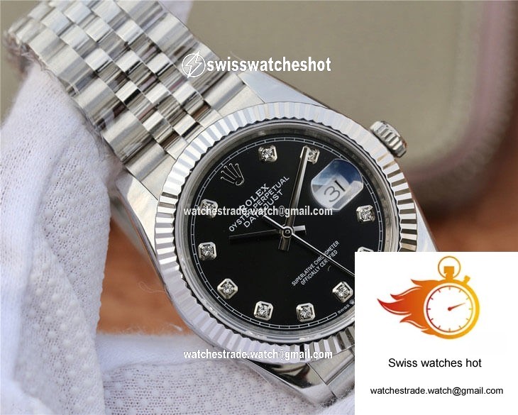 Rolex Datejust M126234-0027 GM Factory Black Diamond-se Dial 4